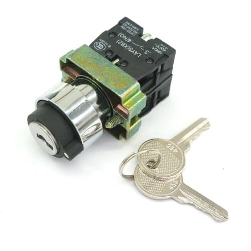 XB2BG33C 2 N/O 3 Positions Maintained Key Select Selector Switch Replaces Tele