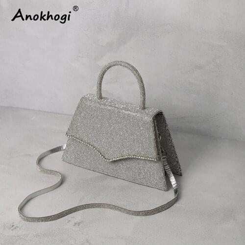 Genuine Leather Flash Diamond Women Handbag Fashion Party HandBag Casual Shoulder Evening Bags ML85