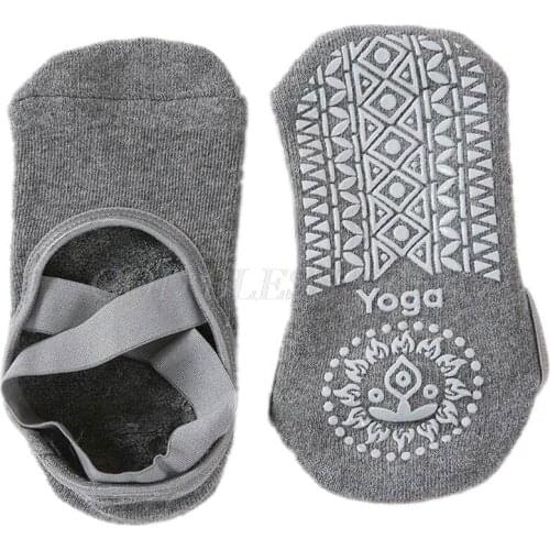 Yoga Socks for Women Non-Slip Grips & Straps Fitness Sport Ballet Pilates Socks Drop Shipping