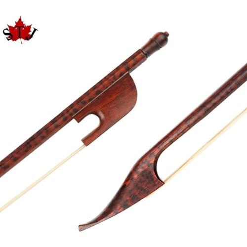 2pcs baroque style Midorigi wood 4/4 violin bow, snakewood frog ,Copper mounted