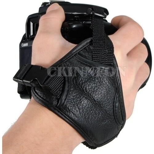 50Pcs/Lot Popular PU Leather Digital/SLR Camera Wrist Strap Hand Grip for Canon Nikon Pentax