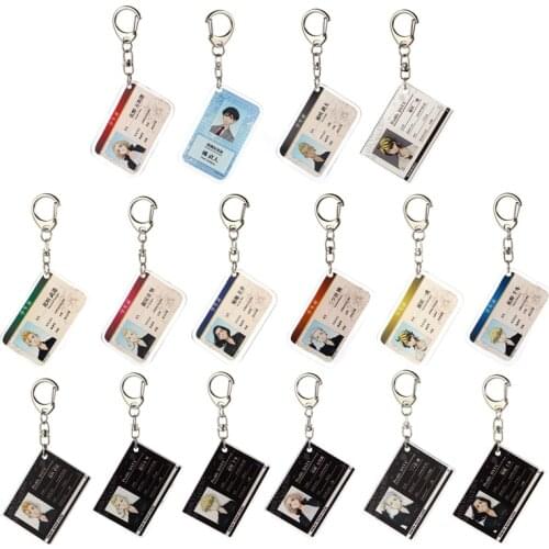 Tokyo Revengers Anime Acrylic Keychain Cartoon Character Student ID Pendant Decoration