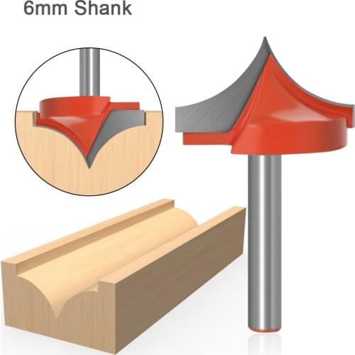 6MM Shank CNC Round Nose Woodworking Tools Router Bits for Wood Tungsten Carbide endmill milling cutter set Engraving Machine