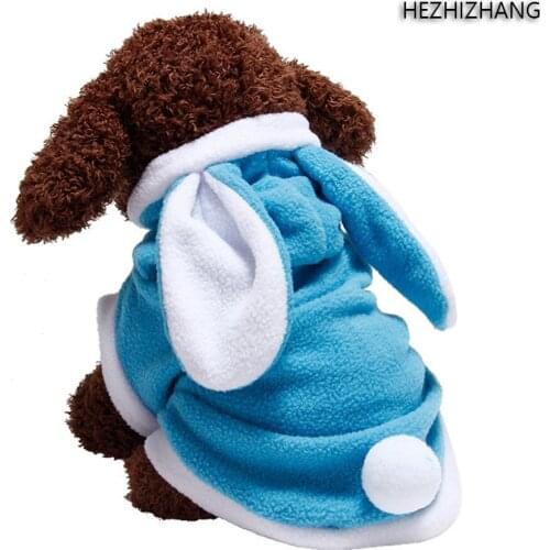 NACOCO Dog Bunny Costume Christmas Costume Dog Rabbit Winter Hoodie for Small Dogs Puppies Cats