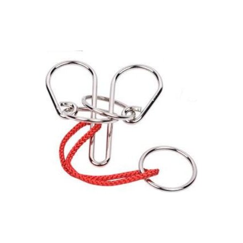 Classic Metal Rope Ring Puzzle Brain Teaser Benders Game Toy for Adults Children