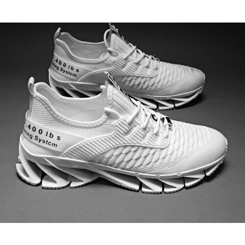 Male Autumn Air Mesh Blade Running Shoes Men Ankle Boots Boy Chunky Height Increase Sport Shoes Athletic Gym Fitness Sneakers