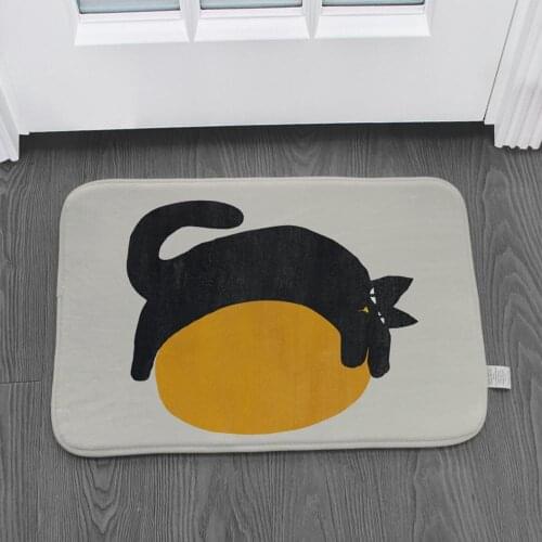Wrinkle-Resistant Cute Pet Dog cat Welcome Home Entrance Door Mat Bichon Frise Dog Mats Living Room Carpet Light Foot Rugs GA12