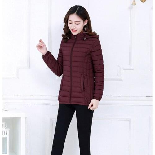 2020 New Style Short Jacket Slim Fit Slimming Large Size Hooded down Jacket Cotton-padded Clothes Small Cotton-Padded Jacket