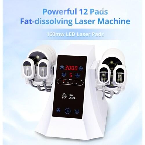 2021 New 635NM 650NM LED Laser 160MW Slimming Machine 8 Big 4 Small Pads Machine