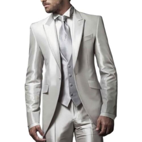 2021 Latest Groom Wear Slim Wedding Dress Business Suits Prom Party Suits costume homme mariage luxe 3 Pieces(Jacket+Vest+Pants)