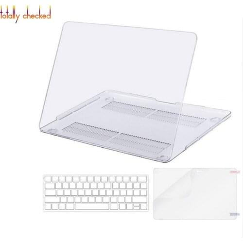 3IN1 Transparent Cover for Apple Mac book Air Pro Retina 11 12 13.3 15 inch for MacBook Pro 13 with Touch Bar Case Laptop Bag