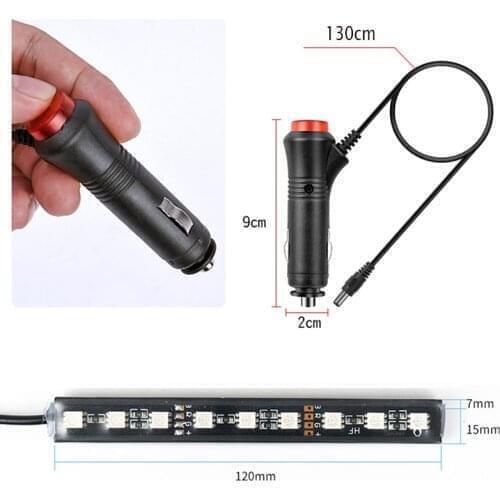 Multi-Color Car LED 2 in 1 Ambient Light with Cigarette for Suzuki SX4 SWIFT Alto Liane Grand Vitara Jimny SCross