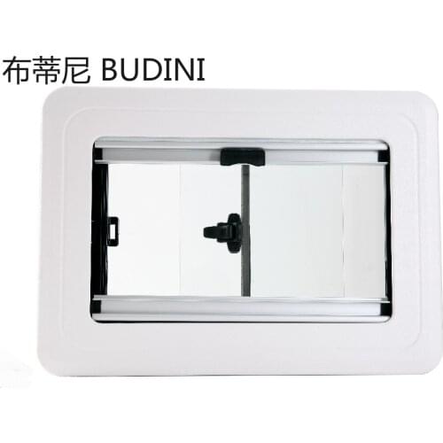 RV Room 900x500mm 700X400mm Sliding Window Hatch with Tempered Glass Motorhome Van Camper Trailer Caravan Accessories