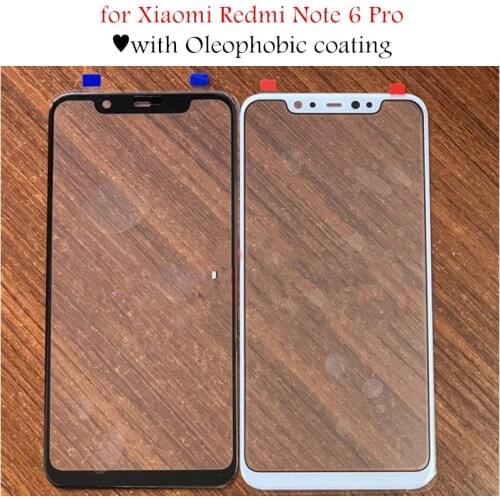 For Xiaomi Redmi Note 6 Pro Touch Screen Sensor Glass Panel Touchscreen Panel Front Outer Glass Replace Parts Repair