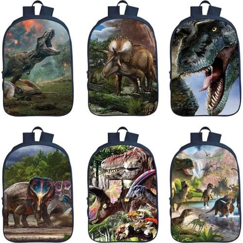 Anime Dinosaur School Bag For Boys Girls Bag Men Backpack For Teenager Rucksack T. Rex Bookbag Fashion Cartoon Knapsack Mochila