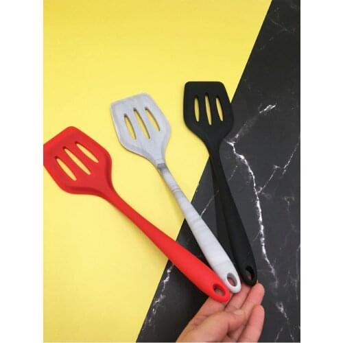 Silicone Slotted Kitchen Spatula Cooking Tools Spatula Fried Shovel Egg Fish Frying Pan Heat Resistant Turners Scoop Pot Shovel