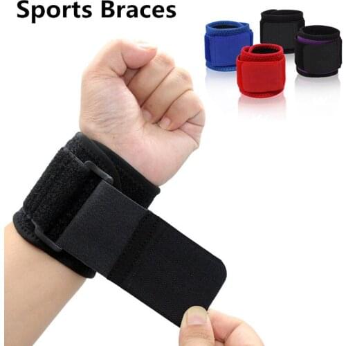 Protective Wrist Support Great For Volleyball Tennis Durable Sports Adjustable Weight Lifting Elastic Soft Pressurized Wristband