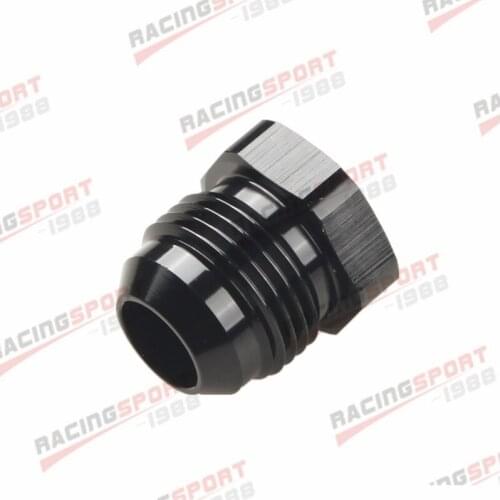-10 AN Male AN10 Flare Plug Fitting Aluminum BLACK AN Plug
