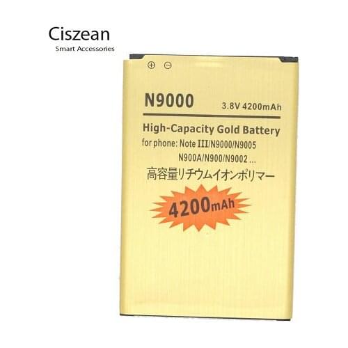 10pcs /lot B800BU B800BC B800BZ B800BE 4200mAh Gold Replacement Battery For Samsung Galaxy Note3 Note 3 III N9000 N7200 N9002