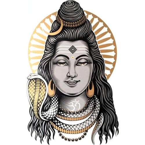 13cm x 8.4cm for noble Indian graphic car body sticker, waterproof scratch sticker for car shelter air conditionerjp