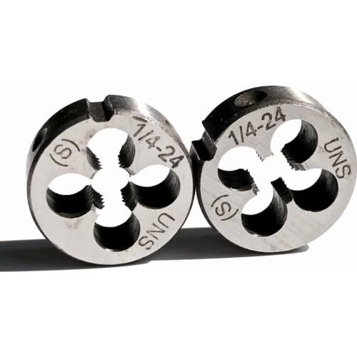 Free shipping of 2PCS of UNC/UNF manual dies 0-80/1-64/2-56/3-48/4-40/4-48/5-40/5-44/6-32/6-40/8-32/8-36 for DIY metal threading