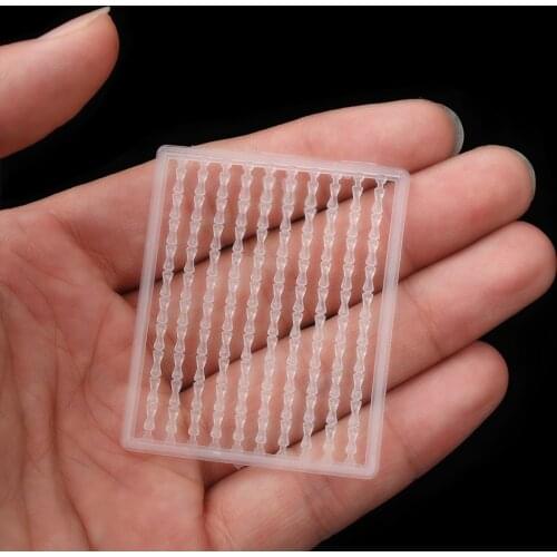 200/400/600/800PCS Clear TPR Hair Rig Fishing Boilie Stops Dumbell Bait Rig Carp Stops Beads Fish Lure Carp Fishing Accessory