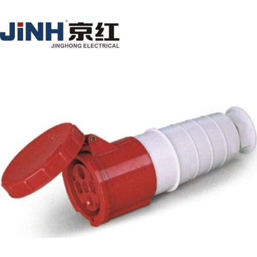 63A 3P+E 4 Pin IP67 Connecting Industrial Plug Socket Waterproof Male Female Connector Power