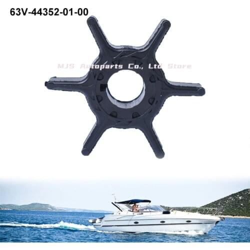 63V-44352-01-00 Water Pump Impeller for Yamaha 8HP 9.9HP 15HP 20HP Outboard Motor Yacht Boat for Yamaha Motor Outboard Engine