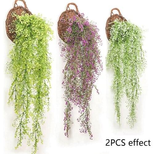 80cm Artificial Hanging Plants Ivy Vine Fake Leaves Rattan Leaves Branches Home Garden Wedding Party Decoration