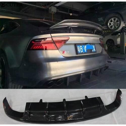 A7 RS7 S-LINE DTM Style carbon fiber Rear Bumper Lip Diffuser For Audi A7 S7 RS7 SLINE 2013UP