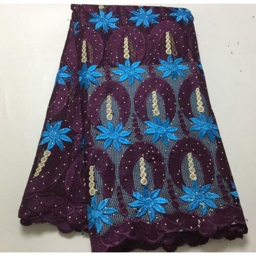 African Heavy Guipure Cord Lace Fabrics Embroidery in Switzerland Soluble Lace Fabrics 5 Yards for Nigerian Wedding Lace Dress