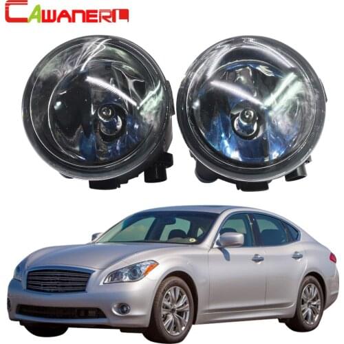 Cawanerl 2 X H11 100W Car Halogen Bulb Fog Light DRL Daytime Running Lamp 12V For Infiniti Q Q60 Q70 2011-2014