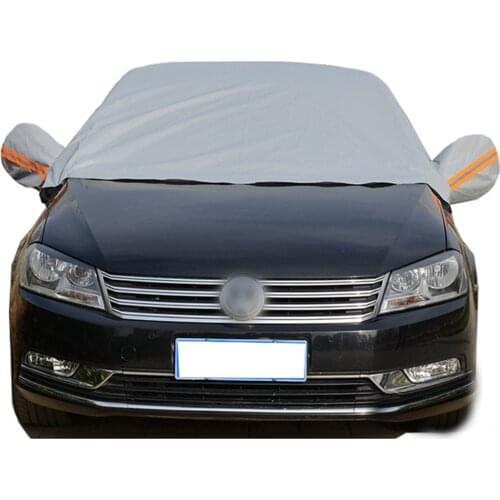 DropShipping Car Half Cover Top Waterproof All Weather/Windproof/Dustproof/Windshield Cover Snow Ice Winter Summer for Sedan SUV