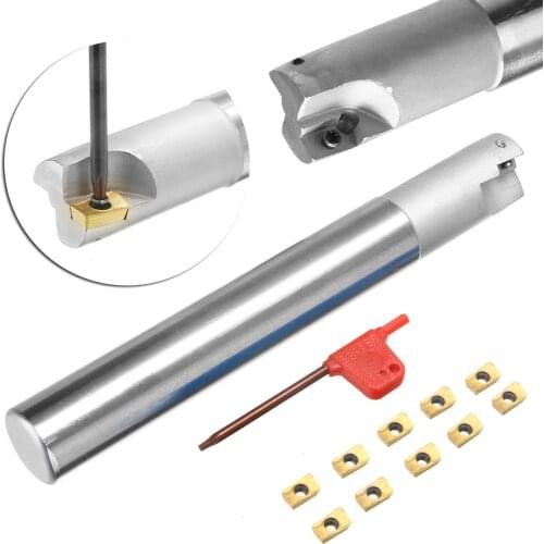 1pc BAP 300R C20-20-150 Indexable Milling Cutter + 10pcs APMT1135PDERDP Inserts Durable Blades with Wrench for Processing