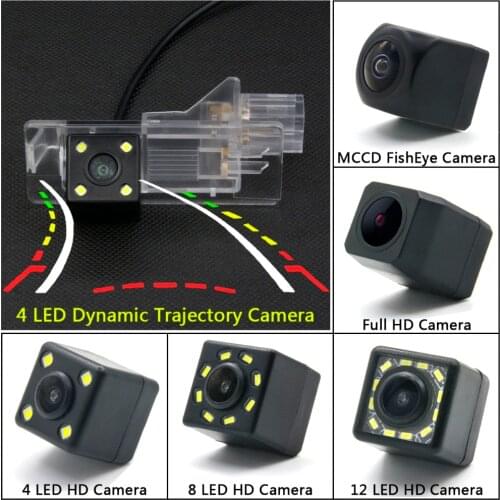 HD Dynamic Trajectory Tracks Rear View Reverse Camera for Renault Kangoo Symbol 2 Thalia Grand Modus Duster captur Kaptur Car