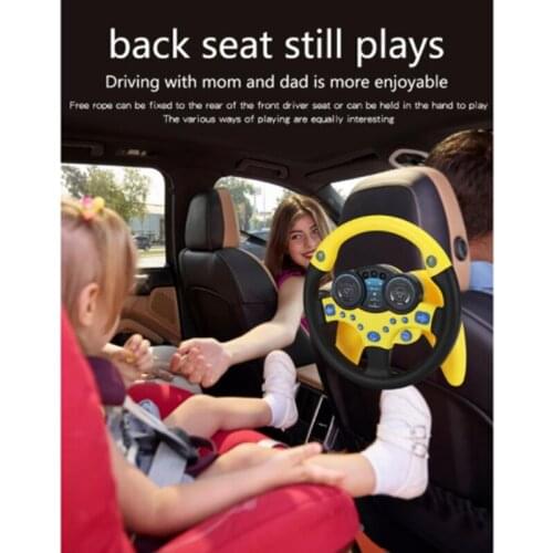 J60B Portable Driving Steering Wheel Copilot Toy Simulated Driving Control