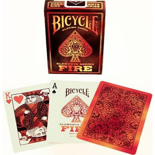 Fire Playing Cards 88*63mm Paper Magic Category Poker Cards for Professional Magician
