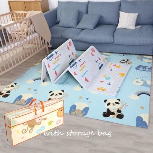 XPE Folding Baby Play Mat 1cm Thick Crawling Toys for Childrens Carpet Climbing Gyme Game Road Pad Living Room Home Kids Rug