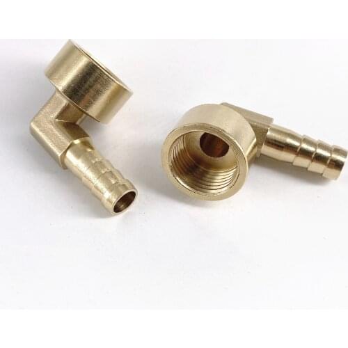 1/8" 1/4" 3/8" 1/2" BSP Female Thread To 6 8 10 12 14 16mm Hose Barb Elbow 90 Degree Brass Pipe Fitting Connector Adapter