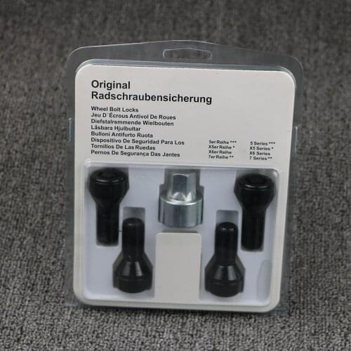M14x1.25 Tire Screw Bolts Wheel Bolt Lock Key For BMW X3 X5 X6 5 7 Series F20 F30 F10 G30 2010-2018 36136792851