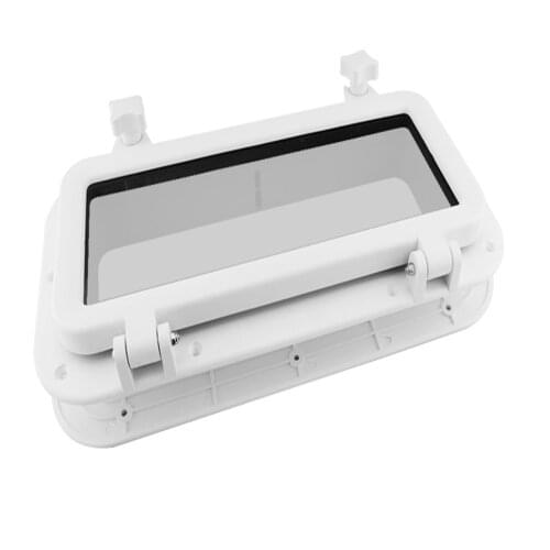 Marine Boat Yacht RV Porthole ABS Plastic Rectangular Hatches Port Lights Replacement Waterproof Windows Port Hole Portlight