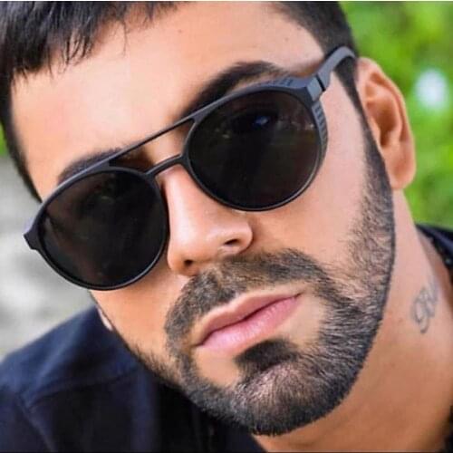 RBRARE Vintage Steampunk Sunglasses Men Luxury Brand Designer Sun Glasses For Men Vintage Outdoor Driving Gafas De Sol Mujer