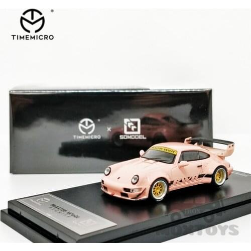 Time Micro x SO 1:64 RWB 964 BabyPink Diecast Model Car