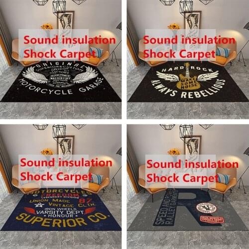 Retro Drum Mats Soundproofing Shock Carpet Pad Bedside Blanket Doormat Outdoor Prayer Parlor Floor Mat Anti-slip Thicken Rugs