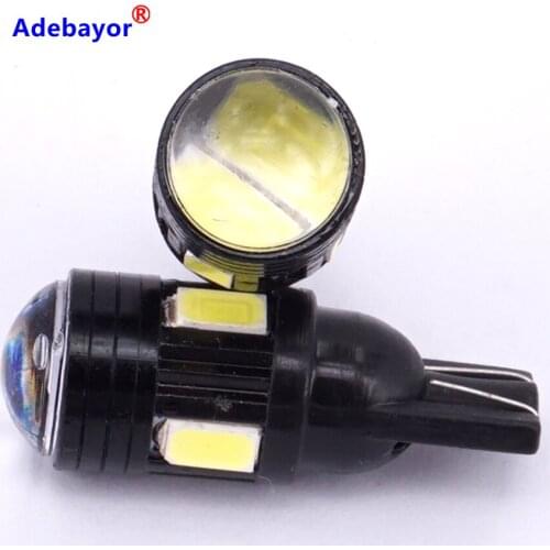 10 X T10 6 SMD 5630 High Power 3W Super Bright wide instrument Indicator lamp 194 168 2825 W5W lamp LED Car Lights Bulb white