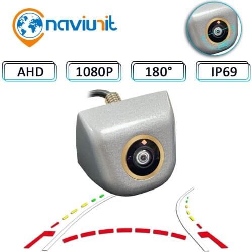 Universal 180 Degree Camera AHD 1920x1080P CCD Dynamic Track Night vision IP69 VehicleRear View Car Parking metallic Waterproof