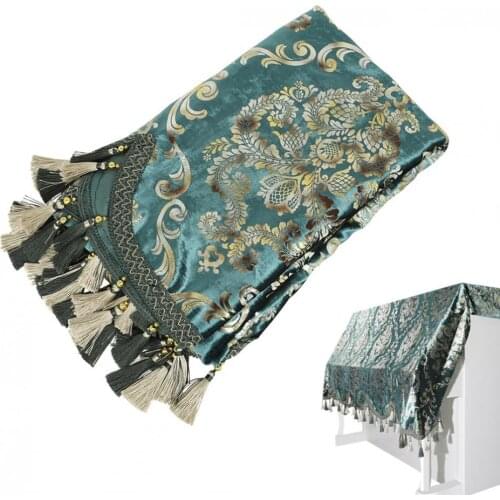 Upright Piano Dust-proof Flannel Half Draped Bronzing Fabric European Style Keyboard Instrument Cover Dust Guard Tool