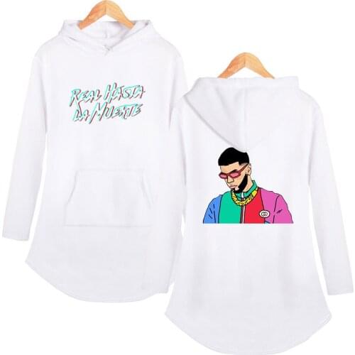 2019 Autumn Women Hoodies Sweatshirts Anuel AA Plus Size Long Sleeve Pocket Pullover Hoodie Female Casual Warm Hooded Sweatshirt