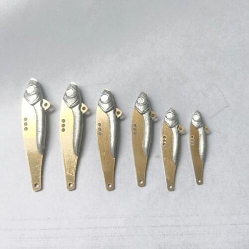 100pcs VIB Metal Unpainted Lure Fishing Lure DIY Fishing 5-18g