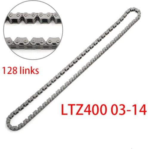 128 links Motorcycle Cam Timing Chain set Speed Master Links for 2003-2009 & 2012-2014 Suzuki Quadsport LTZ400 LTZ-400 ATV Quad